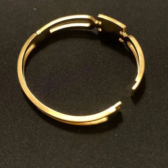 Tory Burch Women’s Bracelet Red Gold faux Diamonds